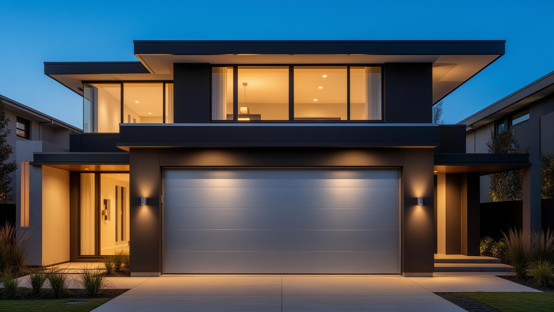 Contemporary garage door